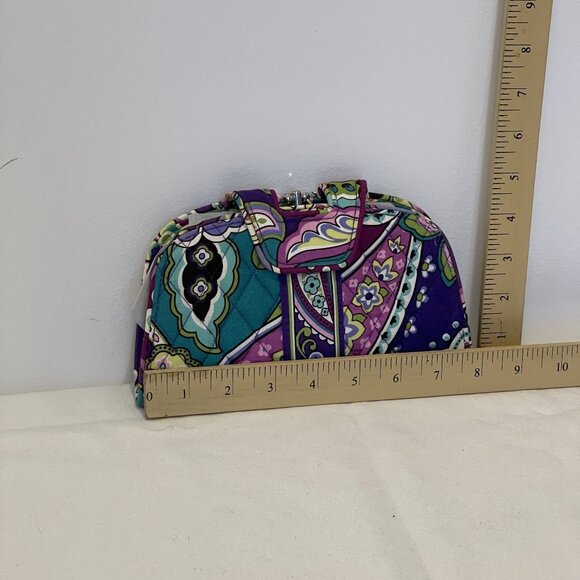 NWT Vera Bradley Kiss N Snap Wallet Heather Pattern Fabric Snap Closure Card Slo - Picture 6 of 6